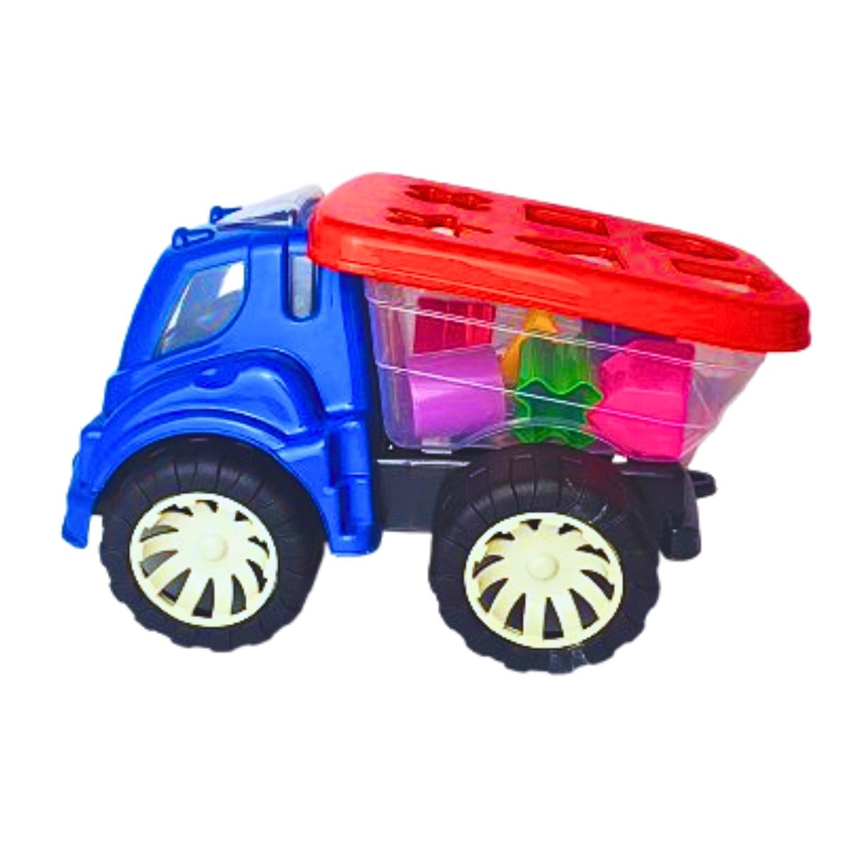 Brinquedo Caminhão Didático Azul - Smiling Kids Brinquedo Caminhão Didático Azul - Smiling Kids